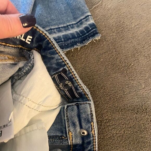 GAP super Skinny Ankle Jeans/Jeggings Sequin Stars size 7 girls *slim* - Picture 13 of 15